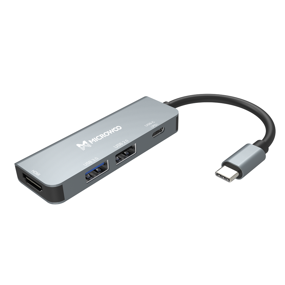 Type-C HUB 4in1 (HDMI+TypeC(PD)+USB2.0A+USB3.0A)