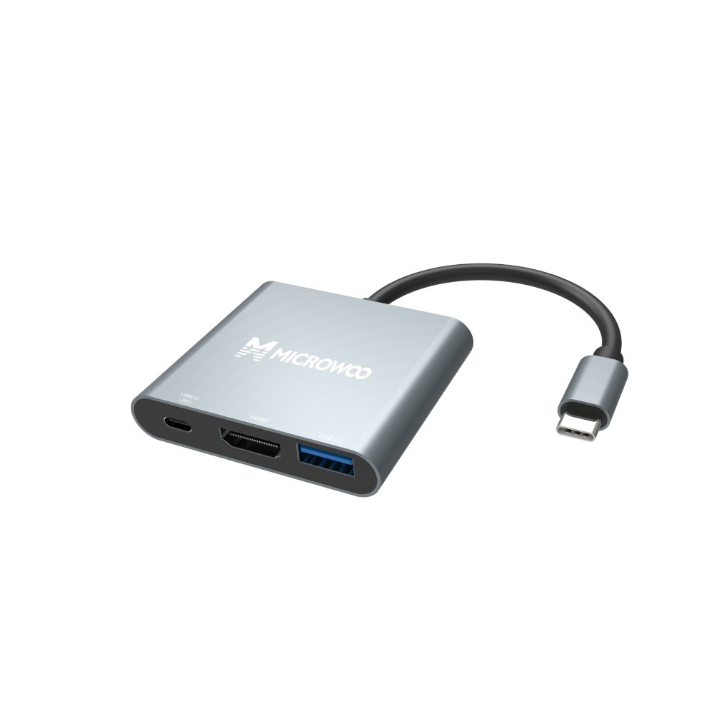 Type-C HUB 3in1 (HDMI+TypeC(PD)+USB3.0A)