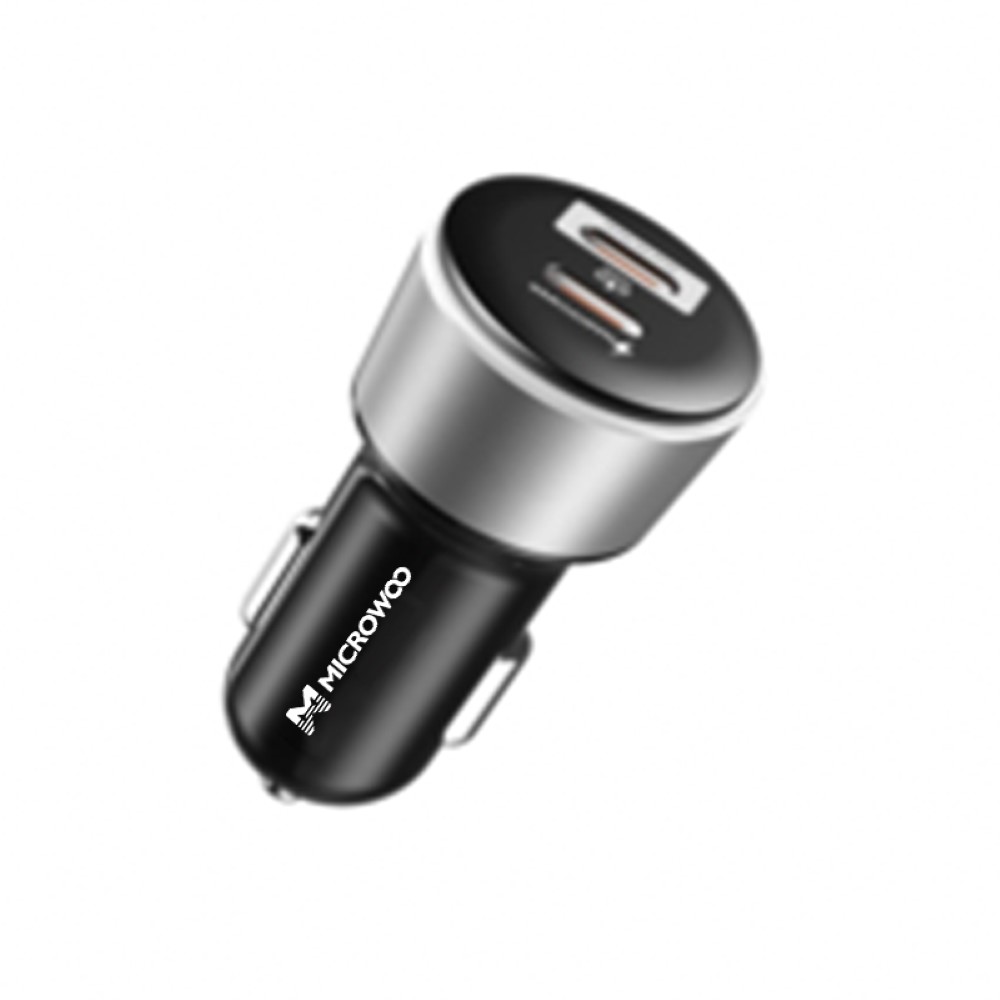 Car Charger (Dual Ports) 1xUSBA+1xTypeC